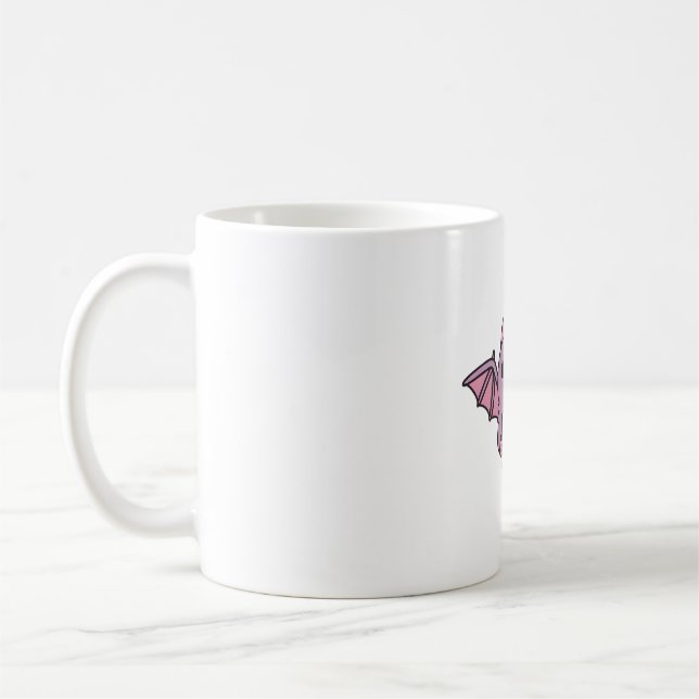 Caneca De Café Chá de Bebendo Bat de Vampiro Bonito (Esquerda)