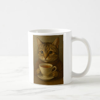Caneca De Café Chá de bebendo de gatinho bonito com você.