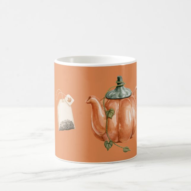 Caneca De Café Chá de Bule de Abóbora Laranja (Centro)