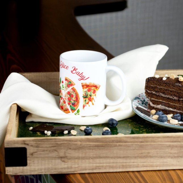 Caneca De Café Chá de fraldas de Fatia da Fatia do Partido da Piz (Criador carregado)