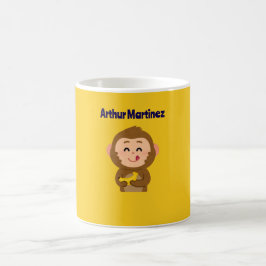 Caneca De Café Chá de fraldas de Menino do Macaco Bonito