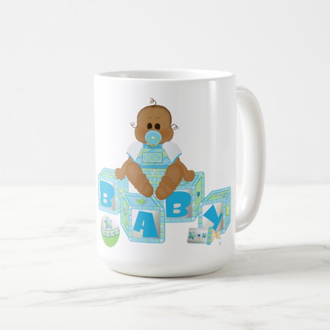 Caneca De Café Chá de fraldas Gift (Frente Esquerda)