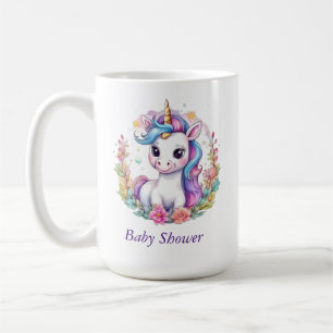 Caneca De Café Chá de fraldas minimalista do Unicórnio positivo