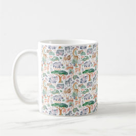 Caneca De Café Chá de fraldas Tropical Selle Safari Animal