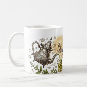 Caneca De Café Chá de Hortelã do Saara Marroquino - Bule de Chá B