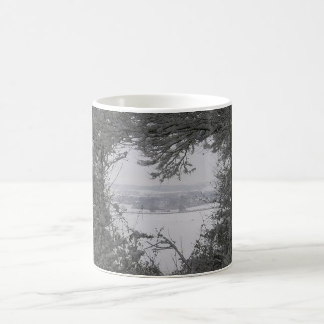 Caneca de Café Chá de Natal com Coração de Neve de (Centro)