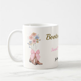 Caneca De Café Chá de Noiva Botas e Espumante