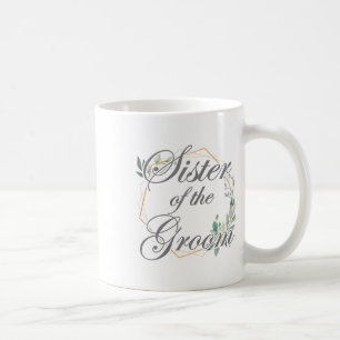 Caneca De Café Chá de Noiva de Casamento Irmã da Noiva do Noivo _