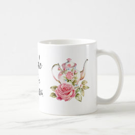 Caneca De Café Chá de Noiva Elegante Design de Chá de Noiva