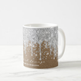 Caneca De Café Chá de panela Doce 16. Kaft com Drives de Prata