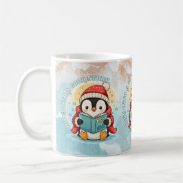 Caneca de Café Chá de Pinguim de Leitura Aconchega