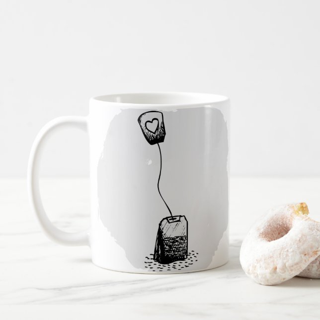 CANECA DE CAFÉ CHÁ E CAFÉ (Com Donut)