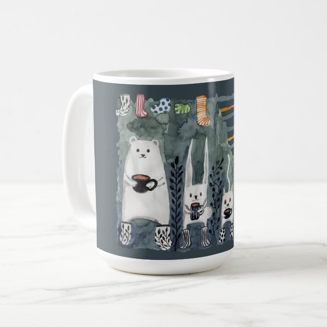 Caneca De Café Chá e Meias quentes (Frente Esquerda)