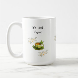 Caneca De Café Chá Herb Thyme/caneca de café