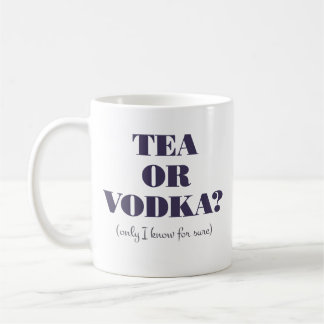 Caneca De Café Chá ou Vodka?Caneca
