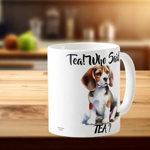 Caneca De Café Chá! Quem Disse Chá? Beagle Fofo