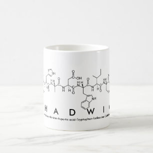 Caneca De Café Chadwick peptide name mug