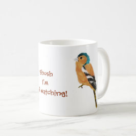 Caneca De Café Chaffinch Bird Assistindo Engraçado