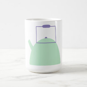 Caneca De Café Chaleira de Chá Verde Claro