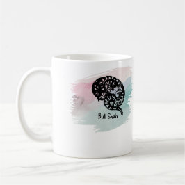 Caneca De Café Chamada Shed The Old Skin Bull Cobra on Multi-Colo
