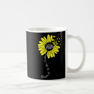 Caneca De Café Chamada Vovó Dia de as mães Família Girassol