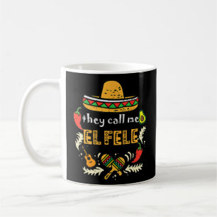 Caneca De Café Chamam-Me El Jefe Guitar Cinco Música De Mayo