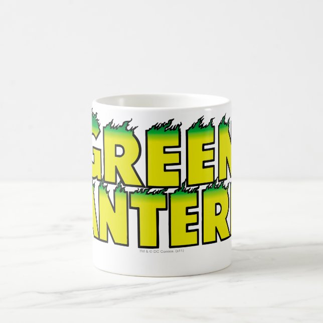 Caneca De Café Chamas do logotipo amarelo (Centro)