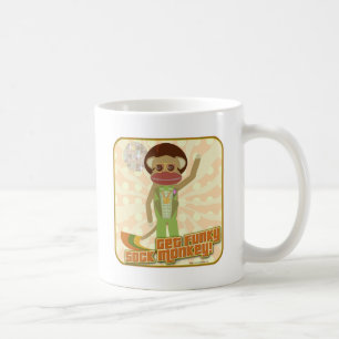 Caneca De Café Chame o Macaco Funky Sock