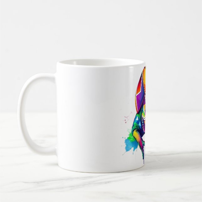 Caneca De Café Chameleon Spirit Rainbow Boné Tee (Esquerda)