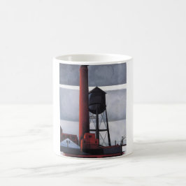 Caneca De Café Chaminés e Torre de Água (por Charles Demuth)