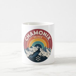 Caneca De Café Chamonix France Retro Mountain Mug