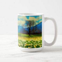 Caneca De Café Champ de jonquilles - peinture