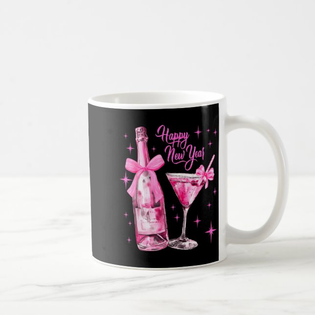 Caneca De Café Champagne Swea Martini Coquette Happy New Year Par (Direita)