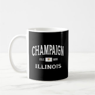 Caneca De Café Champaign Illinois Il - Throwback Athletic