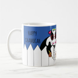 Caneca De Café Chanukah Mug 11 oz. "Feliz Ano da Moo"