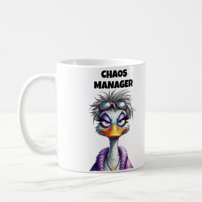 Caneca De Café Chaos Manager Mom (Esquerda)