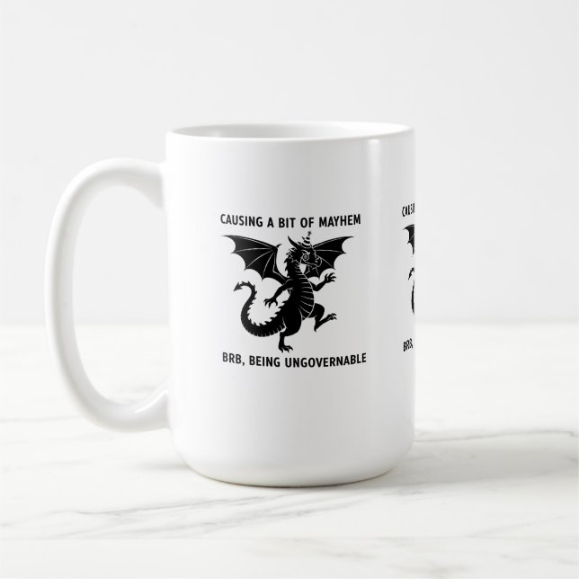 Caneca De Café Chaotic Little Dragon (Esquerda)