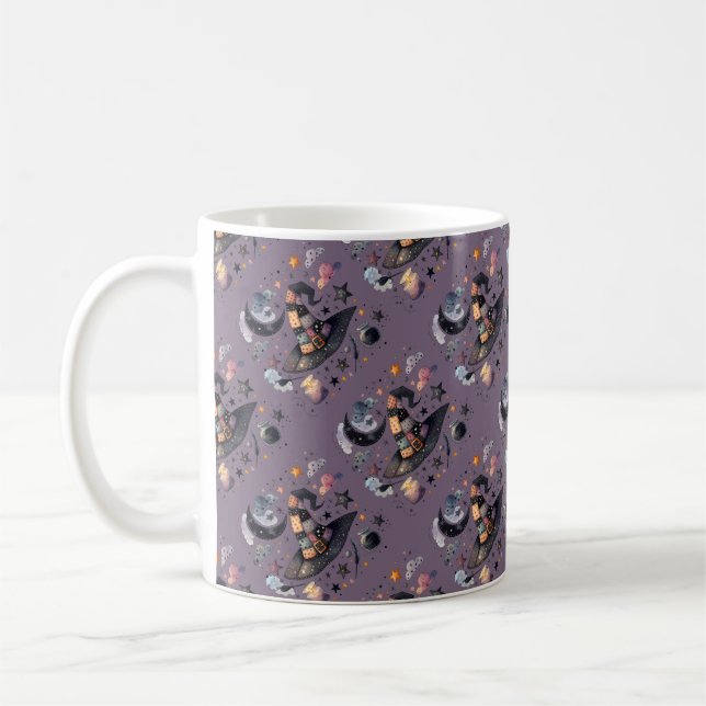 Caneca De Café Chapéu das Bruxas e Magia Celestial (Esquerda)