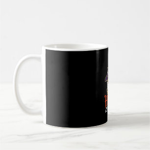 Caneca De Café Chapéu de Bruxa do Husky de Halloween é Meu Amor