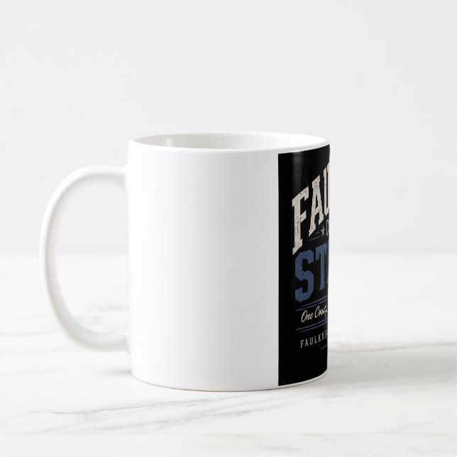 Caneca De Café Chapéu de Caminhoneiro Faulkner County Strong (Esquerda)