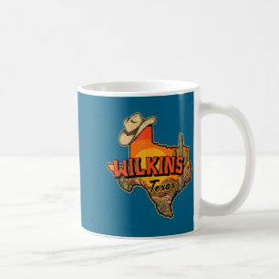 Caneca De Café Chapéu de Cowboy Vintage Wilkins Texas Cacto do De