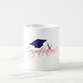 Caneca De Café chapéu de graduação de parabéns