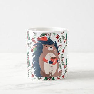 Caneca De Café Chapéu de Natal Bonito