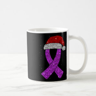 Caneca De Café Chapéu de Natal Epilepsia Fita de Conscientização 