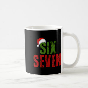 Caneca De Café Chapéu de Papai Noel 6 7 Seis Sete Geração Z Alpha