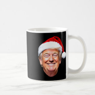 Caneca De Café Chapéu de Papai Noel Trump Engraçado Donald Trump