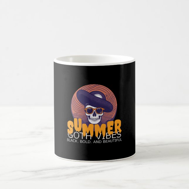 Caneca De Café chapéu de verão caveira (Centro)