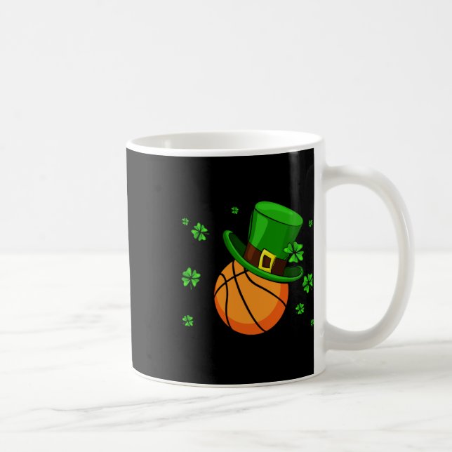 Caneca De Café Chapéu do Dia de Patrick de Basquete (Direita)