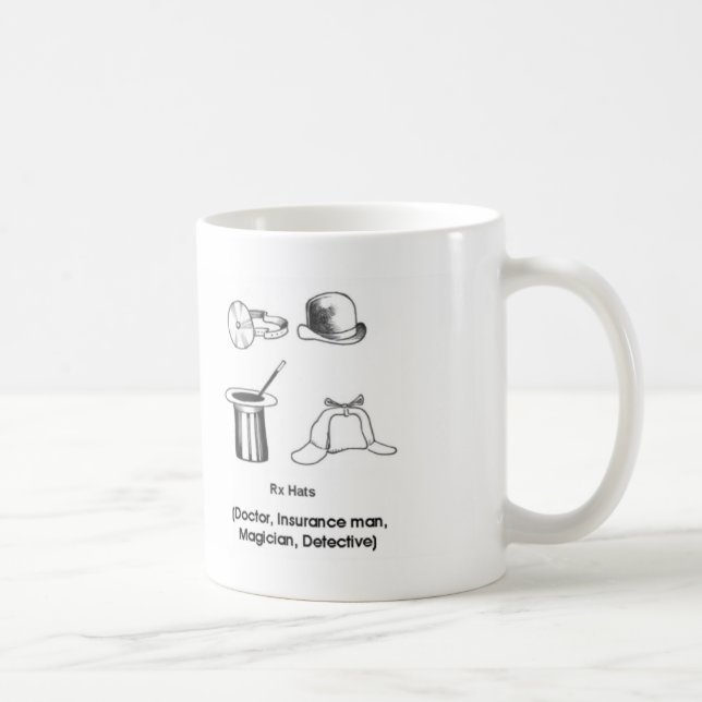Caneca De Café Chapéus do farmacêutico (Direita)