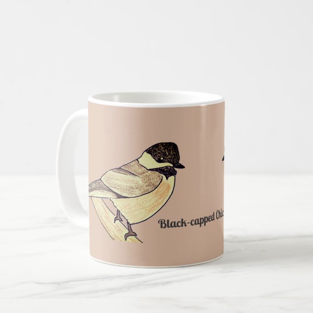 Caneca De Café Chapim-de-cabeça-preta (Frente Esquerda)